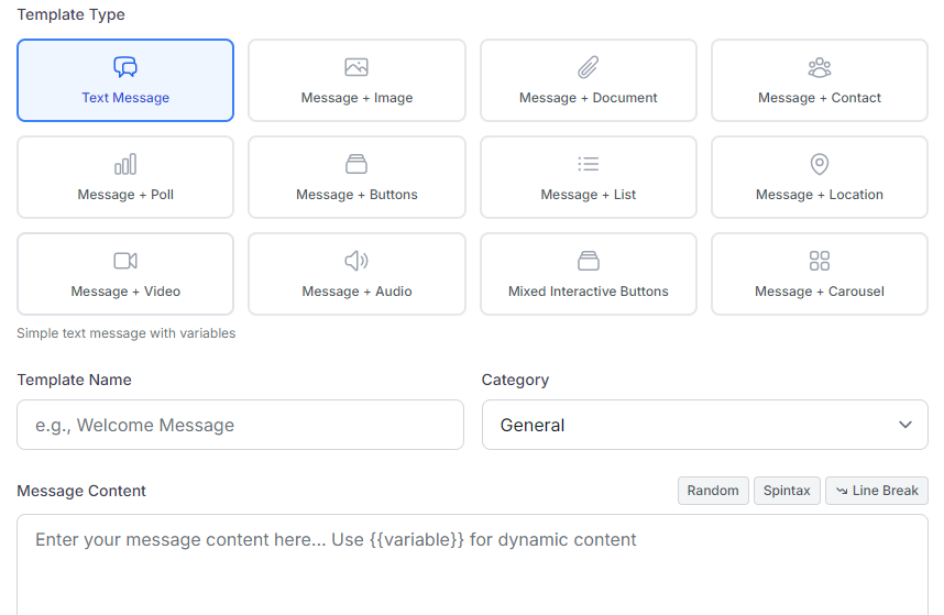 Message Templates Library